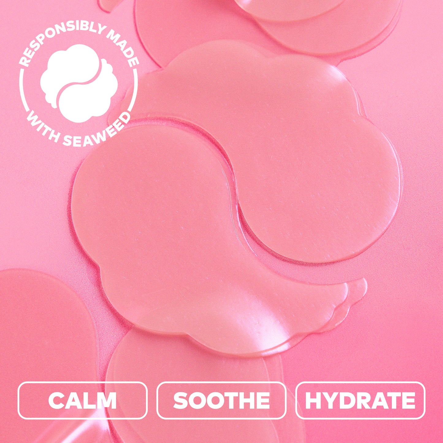 Hydrogel Undereye Masks - Seaweed-Based with Calming Cherry Extract