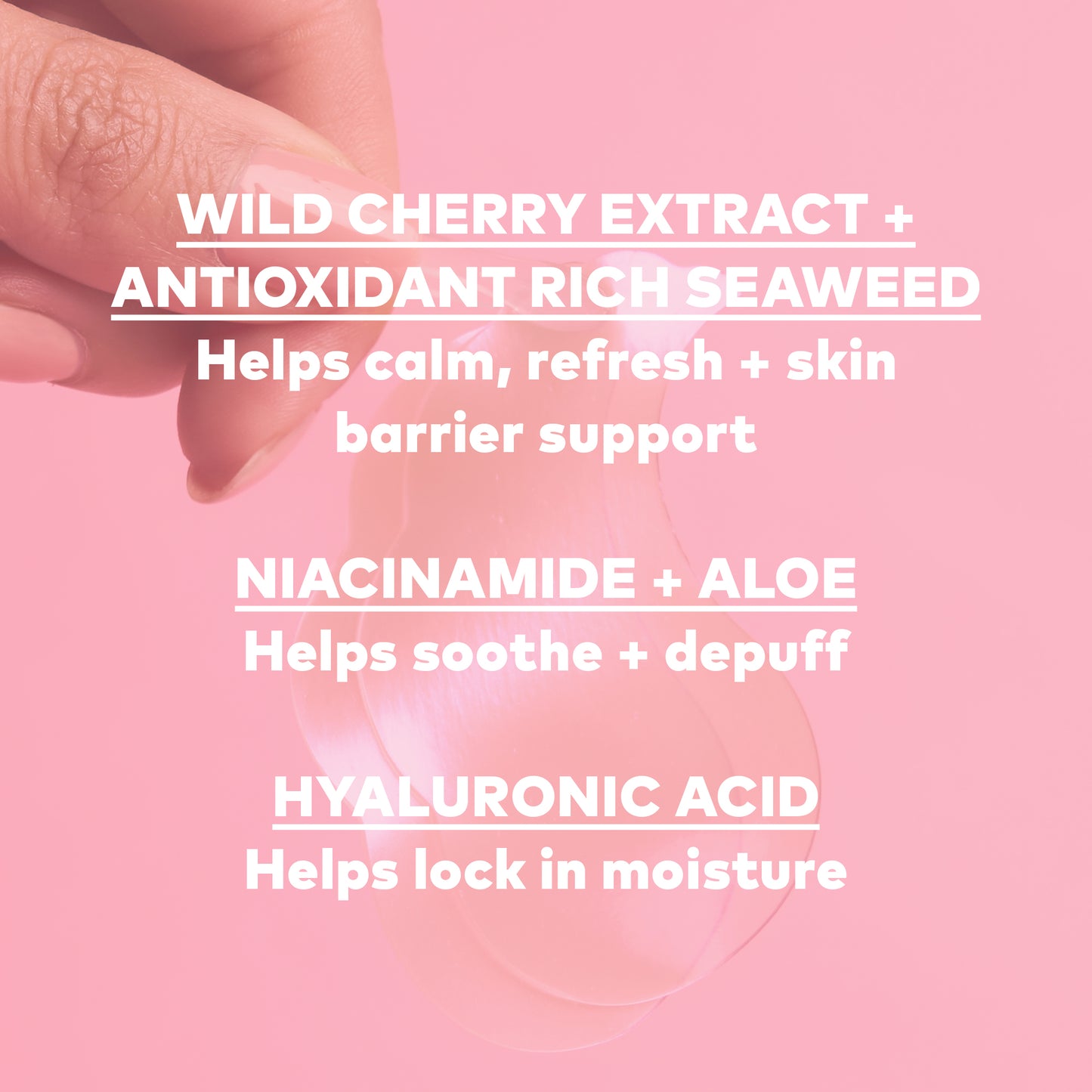 Hydrogel Undereye Masks - Seaweed-Based with Calming Cherry Extract