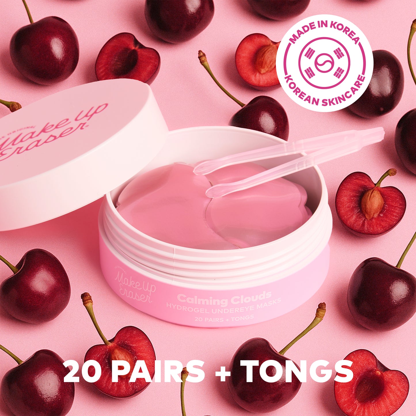 Hydrogel Undereye Masks - Seaweed-Based with Calming Cherry Extract