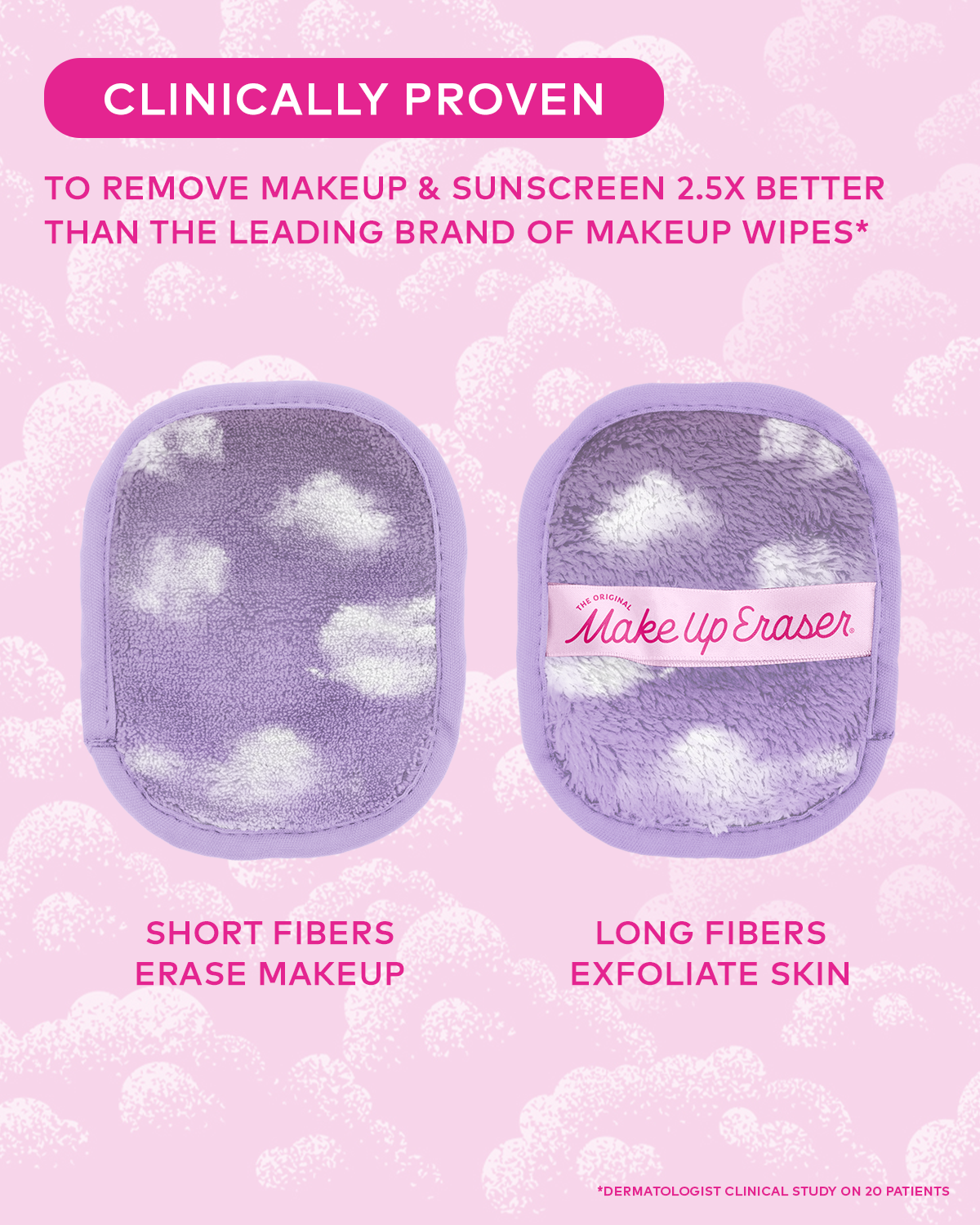 Cloud 9 7-Day MakeUp Eraser Set & Cosmetic Bag