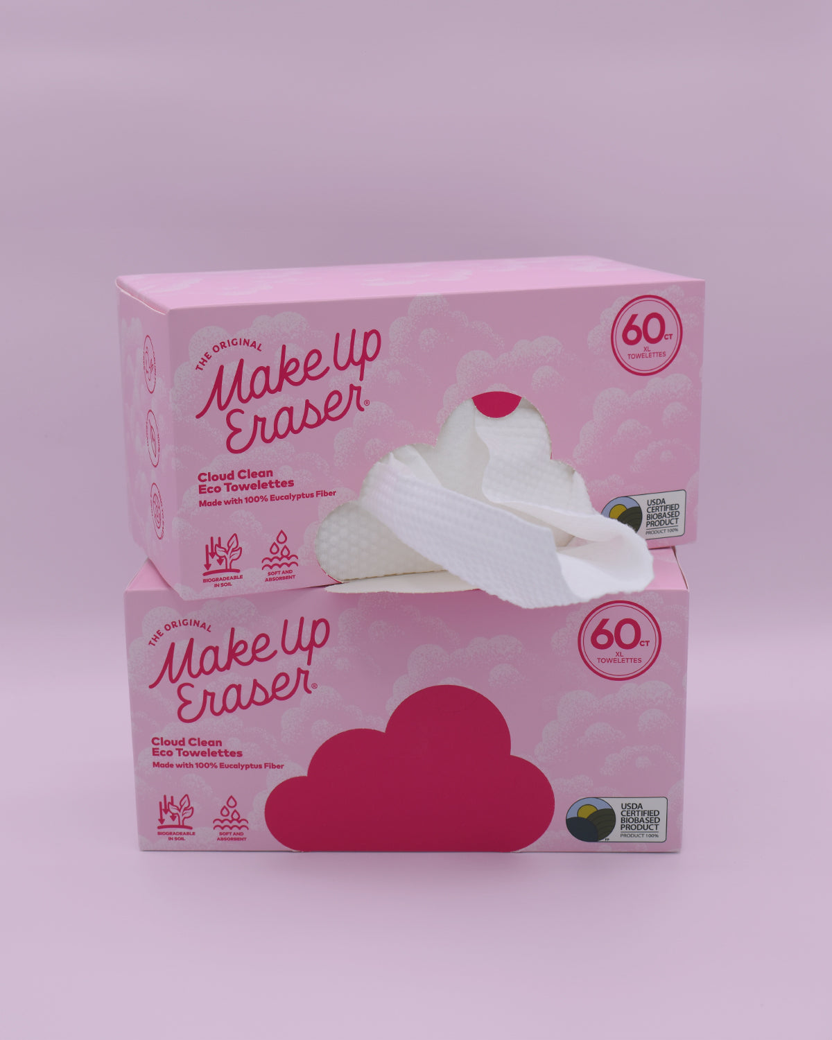 Cloud Clean Eco Towelettes, Certified 100% USDA Biobased