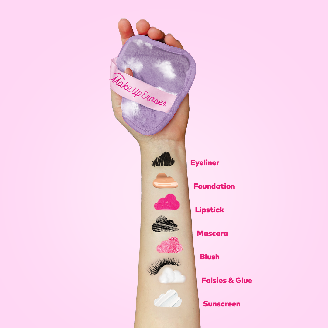 Cloud 9 7-Day MakeUp Eraser Set & Cosmetic Bag