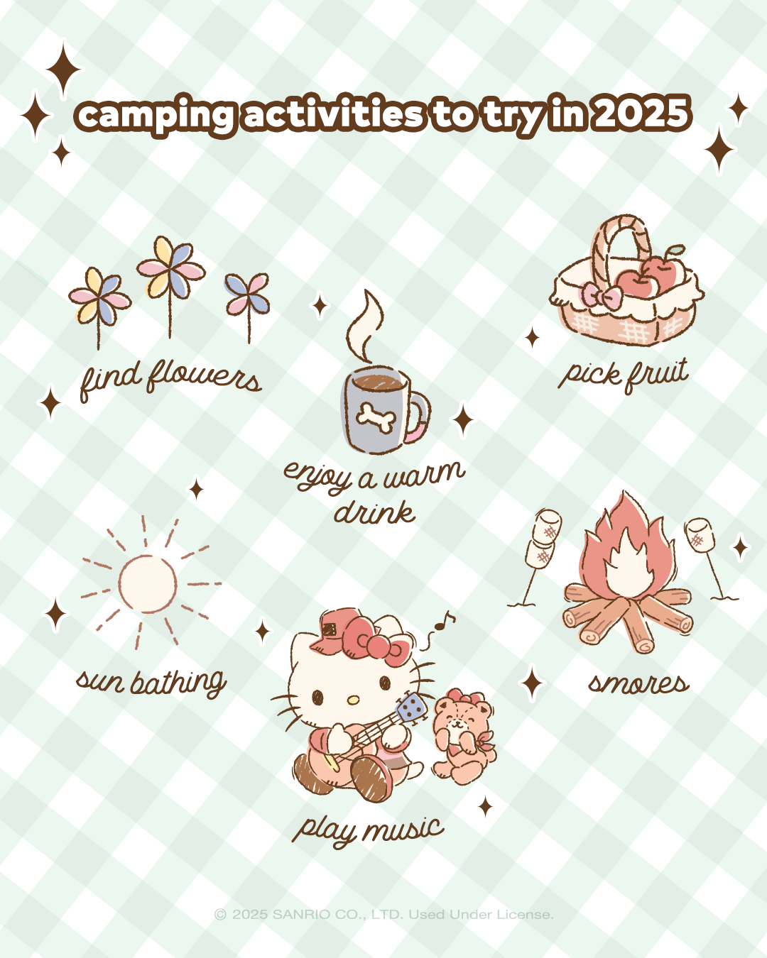 Hello Kitty & Friends Camping 7-Day Set © Sanrio