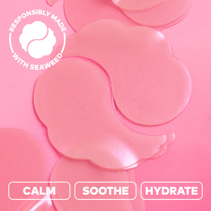 Hydrogel Undereye Masks - Seaweed-Based with Calming Cherry Extract